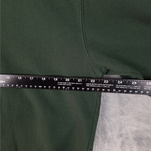 Womens Sweatshirt Large Fleece Dogs Granny Cottagecore Casual Embroidered Green - Picture 4 of 7